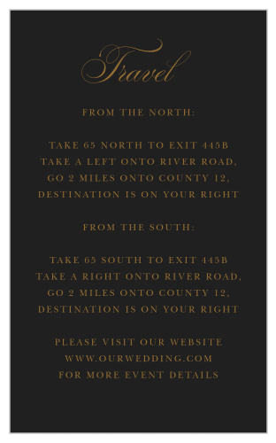 Vintage Dracula Direction Cards guarantee that your guests can find their way to the venue of your dreams.