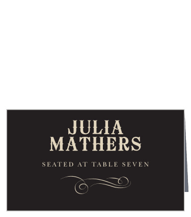 Our Victorian Type Place Cards have the antique, classic look that you've been searching for.