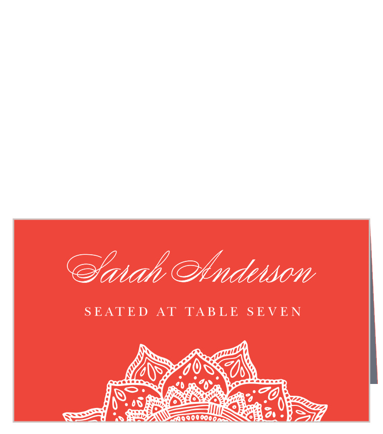 Indian Mandala Place Cards