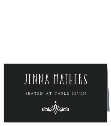 Our Gothic Magic Place Cards are the epitome of moody elegance.