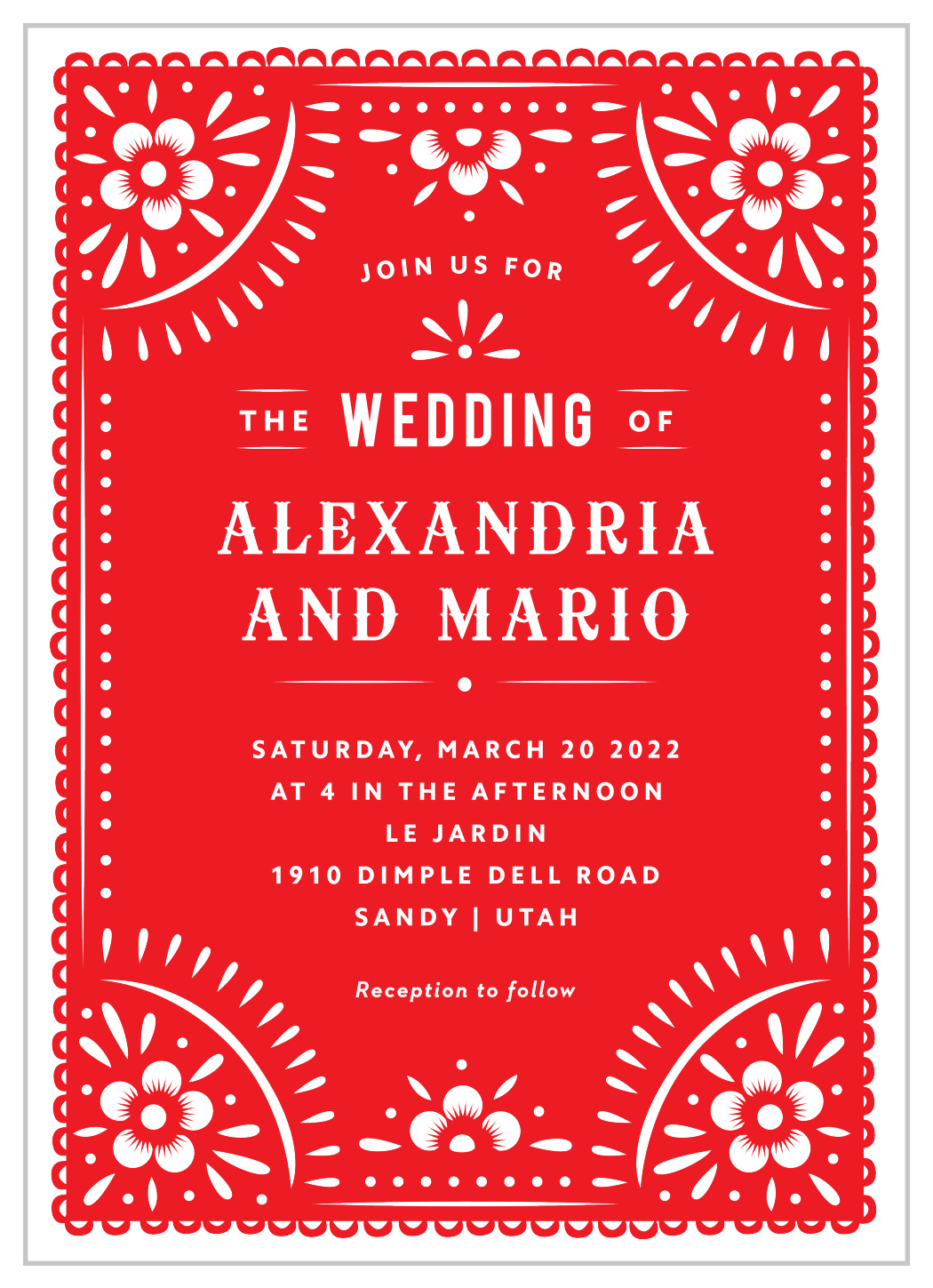 Papel Party Wedding Invitations