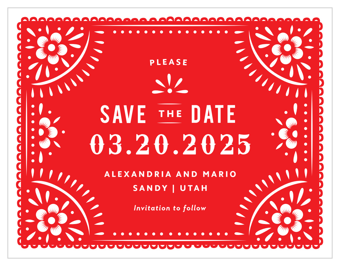 Papel Party Save the Date Magnets