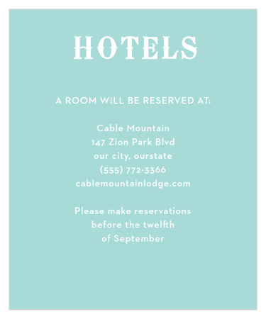 Our Papel Confetti Accommodation Cards are simply designed to pair with the rest of your Papel Confetti wedding suite.