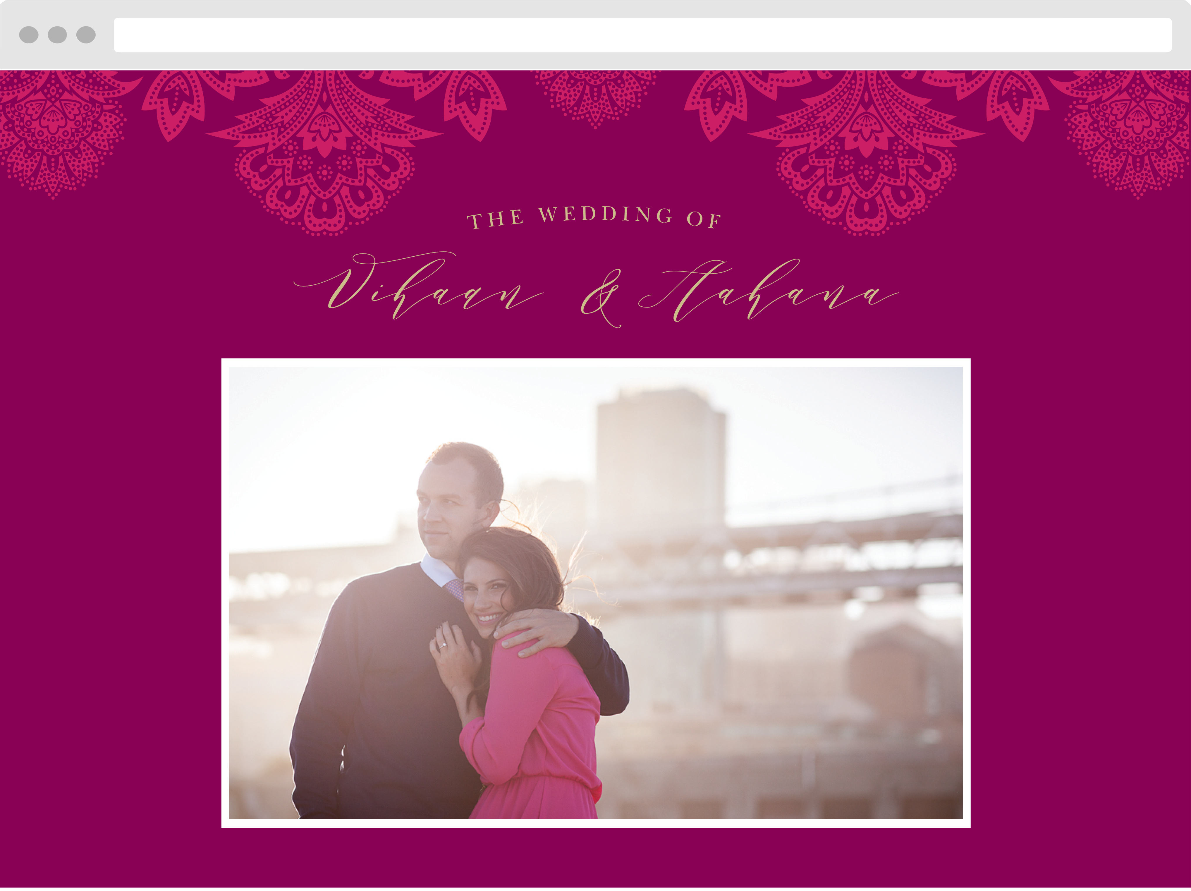 Indian Henna Wedding Website