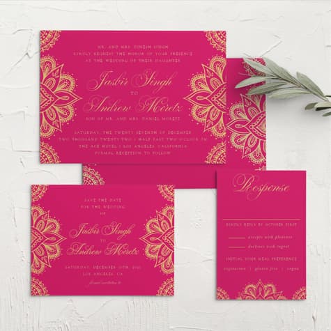 Hindu Celebration Wedding Invitations