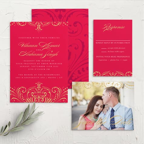 Embellished Love Wedding Invitations