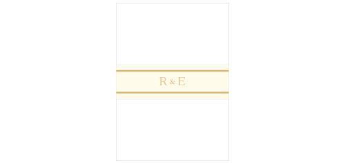 Emerald Border Wedding Belly Bands offer a beautiful wrapping for your wedding invitations. Utilizing cream coloring to contrast the emerald design of the rest of the wedding suite and the same shining gold-foil to carry your initials, these bands offer the perfect glimpse for your guests into your wedding style.