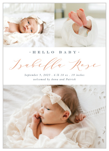 Baby announcement hot sale cards online