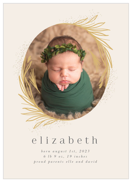 Show of the newest member of your family with the rest of the world with our Precious Introduction Birth Announcements.