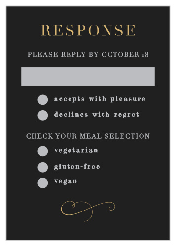 Moody Florals Response Cards