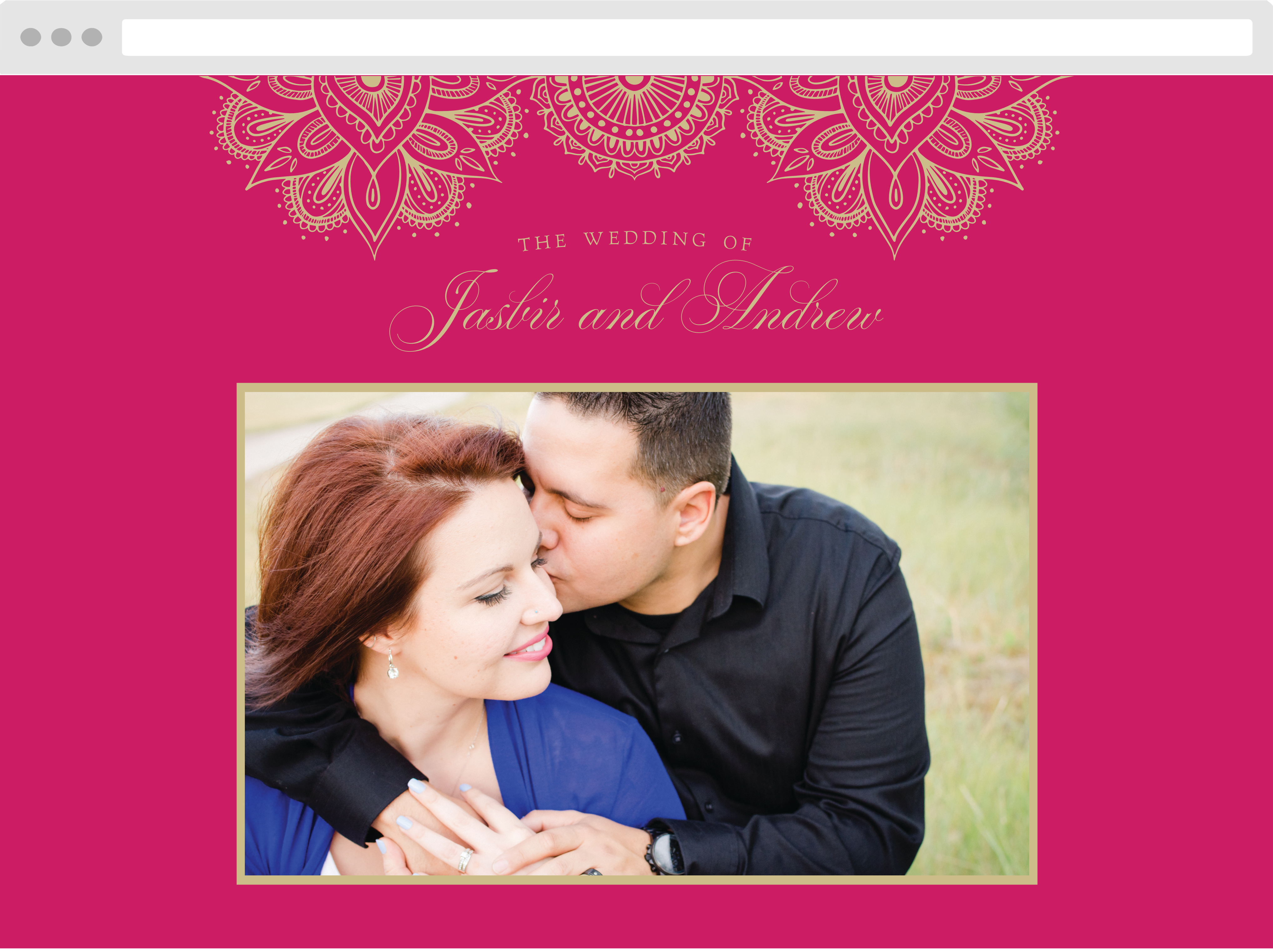 Hindu Celebration Wedding Website
