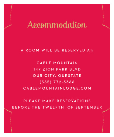 Let your guests know where to stay with our Indian Sunset Accommodation Cards! 