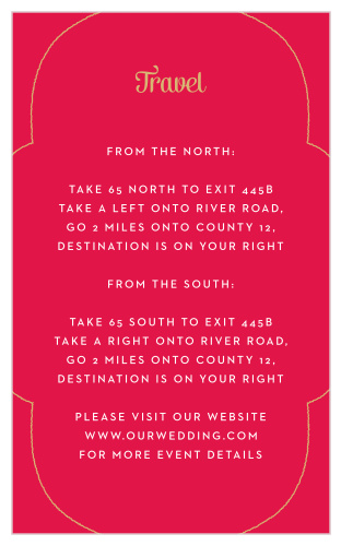 Keep your guests from getting lost with our Indian Sunset Direction Cards!