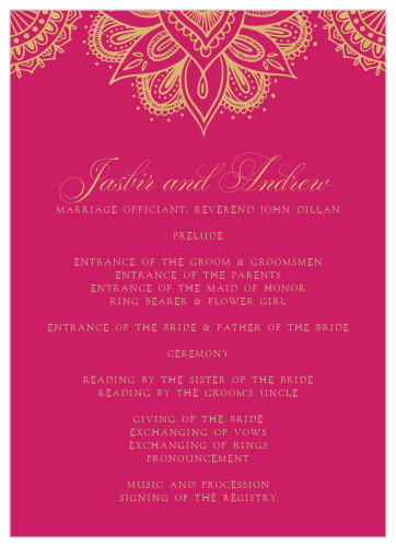 Hindu Celebration Wedding Invitations by Basic Invite