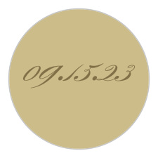 Decorate your wedding stationery and seal envelopes with the simplicity of your own wedding date.