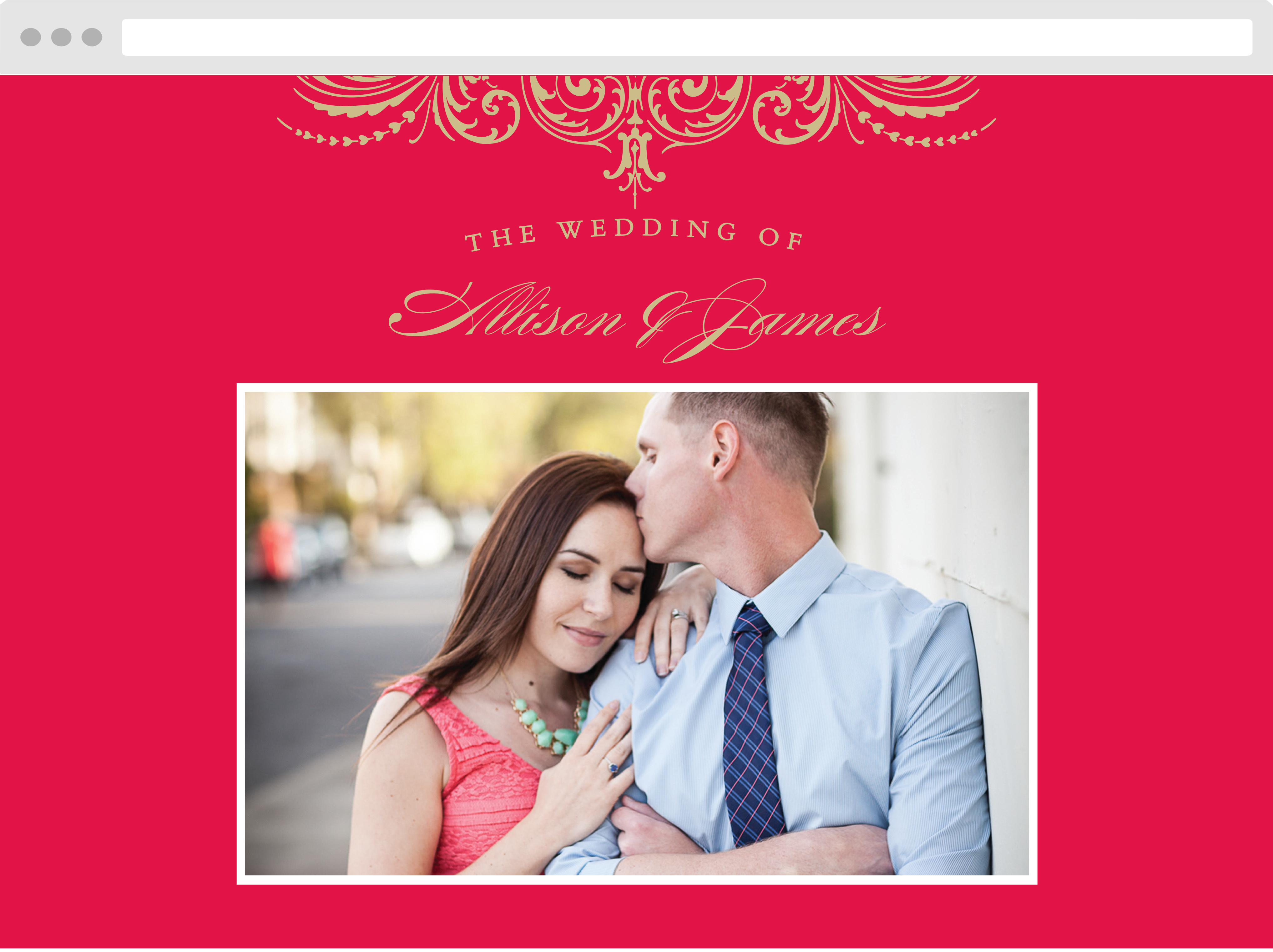 Embellished Love Wedding Website