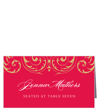 Help your guests find their seats among the commotion of your reception with our stunning Embellished Love Place Cards.