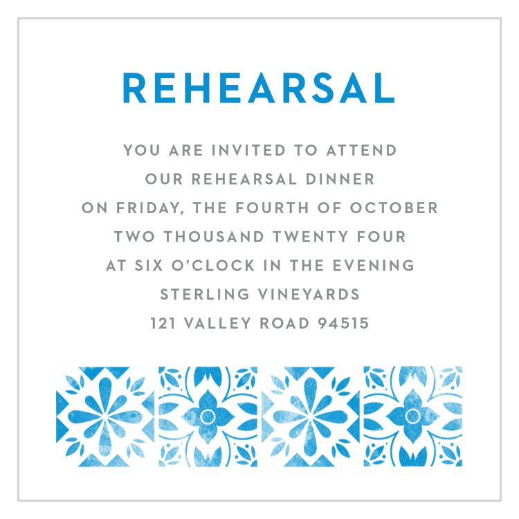 Mexican Tiles Rehearsal Cards