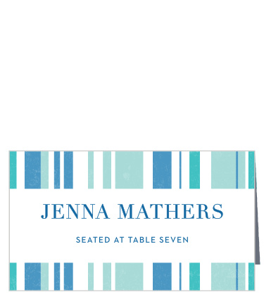 Our Beach Blanket Place Cards ensure that all your guests end up at the right tables without any trouble or confusion! 