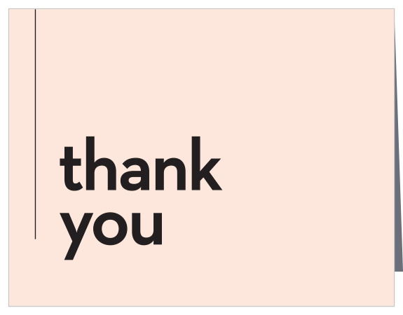 Our Minimal Type Wedding Thank You Cards are the definition of modern minimalism.