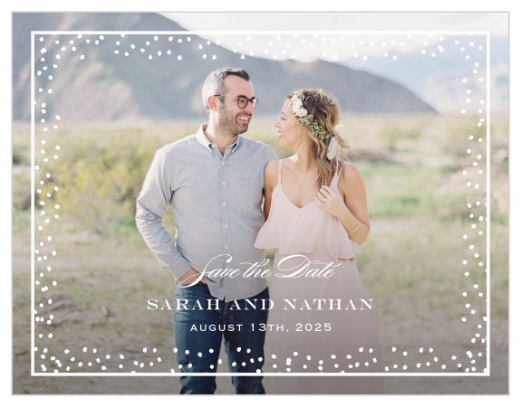 Antique Charm Save-the-Date Magnets are a lovely reminder of your wedding date, ensuring that your guests mark their calendars well in advance of the day itself.