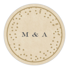 Our Antique Charm Wedding Stickers will quickly become the go-to emblem of your wedding day.