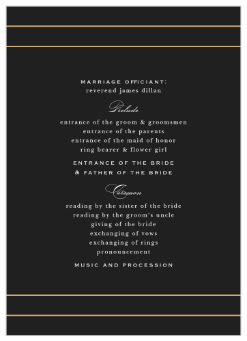 The simple design of our Starburst Frame Wedding Programs is effortlessly chic.