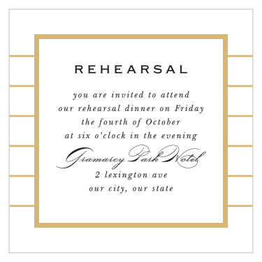 Our Starburst Frame Rehearsal Cards present the information about your rehearsal cards in a simple and elegant manner.