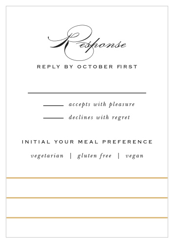 The Starburst Frame Response Cards offer a simple way to get your guests' info in an easy way. 