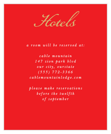 Our India Ombre Accommodation Cards are a perfect way to treat your traveling guests to a memorable experience.