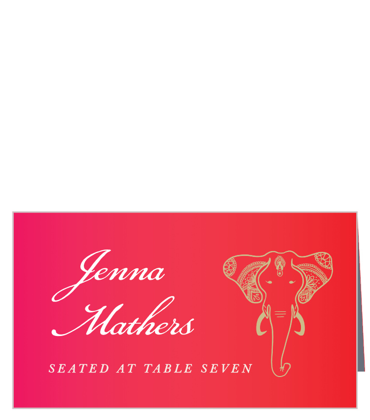 India Ombre Place Cards