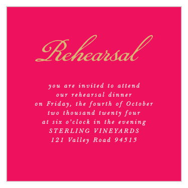 Our India Ombre Rehearsal Cards are a perfect way to let your most important guests know about your rehearsal. 