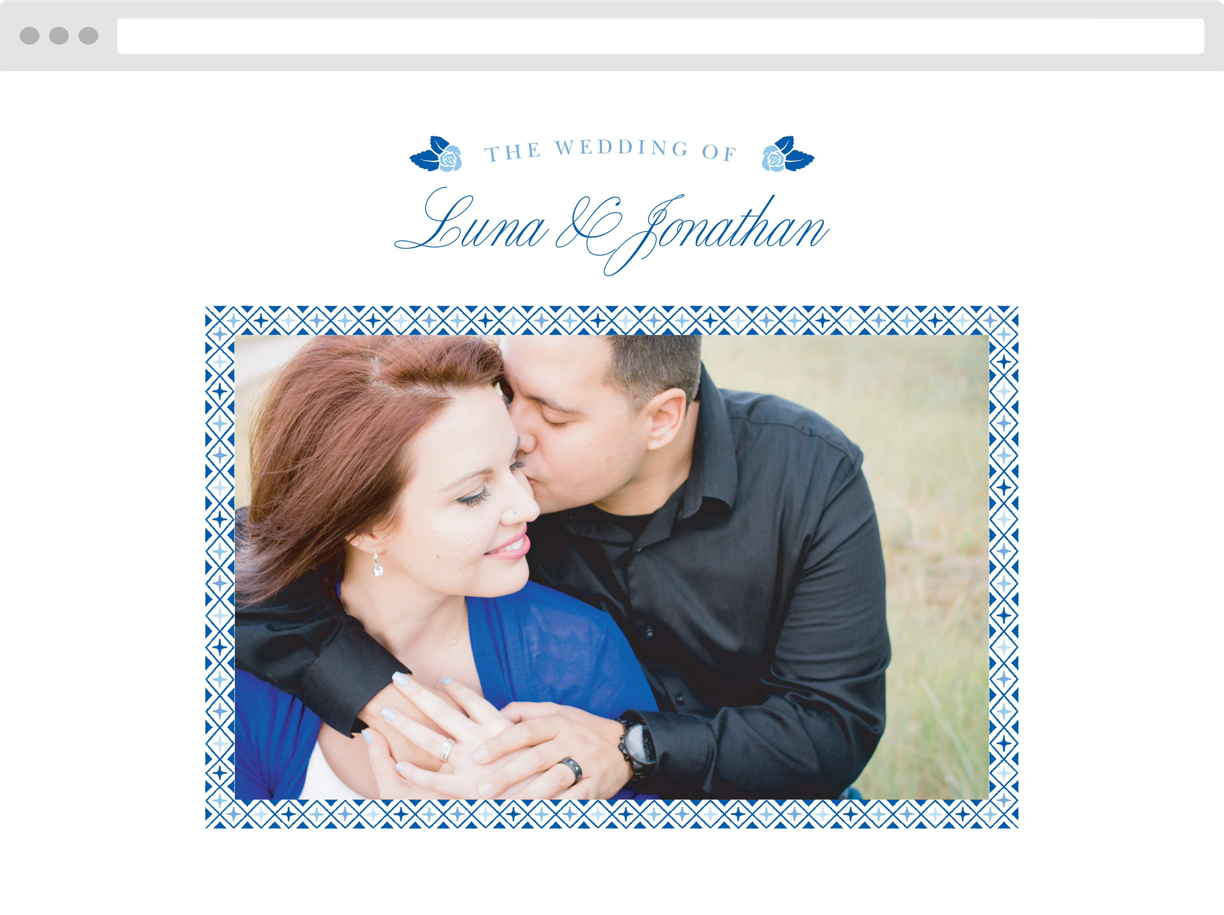 Mexican Flowers Wedding Website