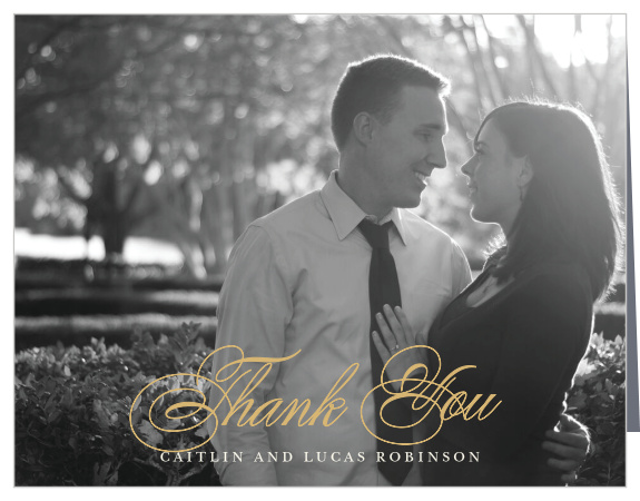 Our Deco Diamonds Wedding Thank You Cards let your guests know that having them at your wedding meant the world to you.