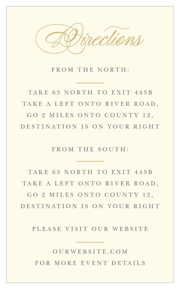 Deco Diamonds Direction Cards