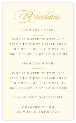 The beauty of our Deco Diamonds Direction Cards lay in their simplicity. 