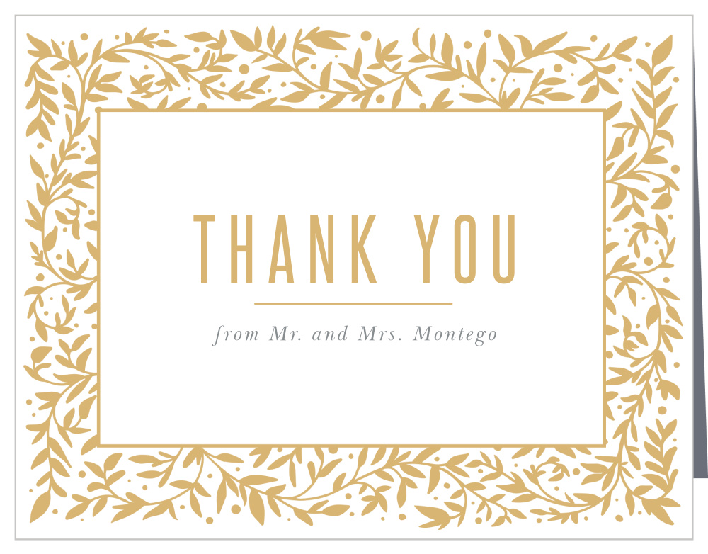 Medieval Library Wedding Thank You Cards