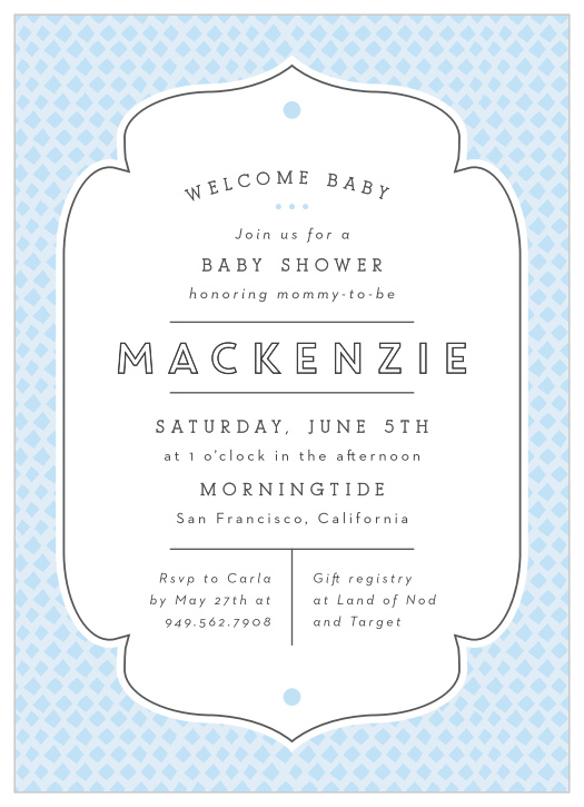 Announce your baby shower in style with our Door Knob Baby Shower Invitations. Our unique Victorian-chic style gives a perfect feel for the shower you've always wanted.