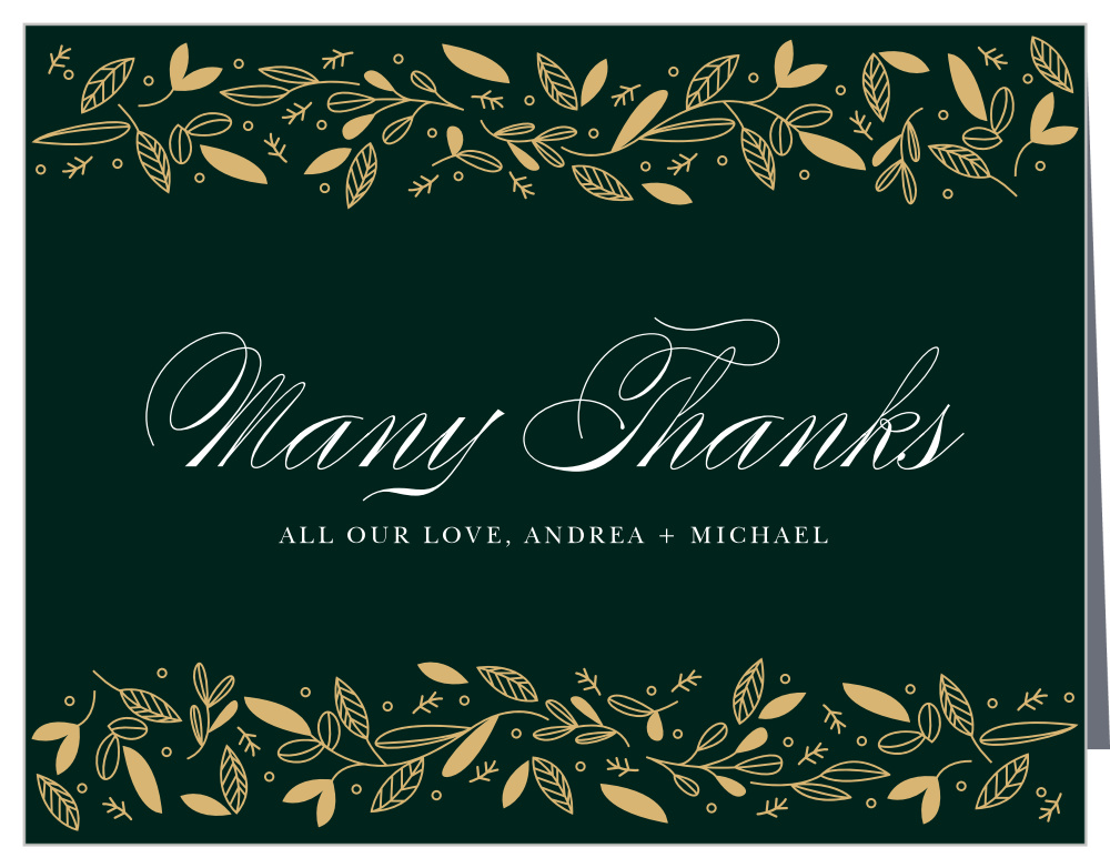 Autumn Forest Wedding Thank You Cards