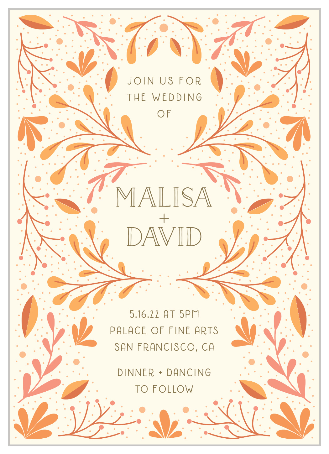 Rustic Fall Wedding Invitations