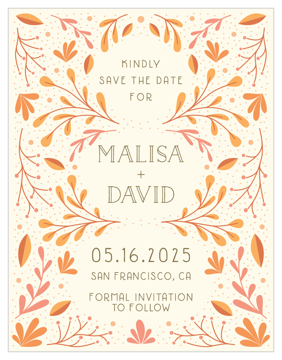 Rustic Fall Save the Date Cards