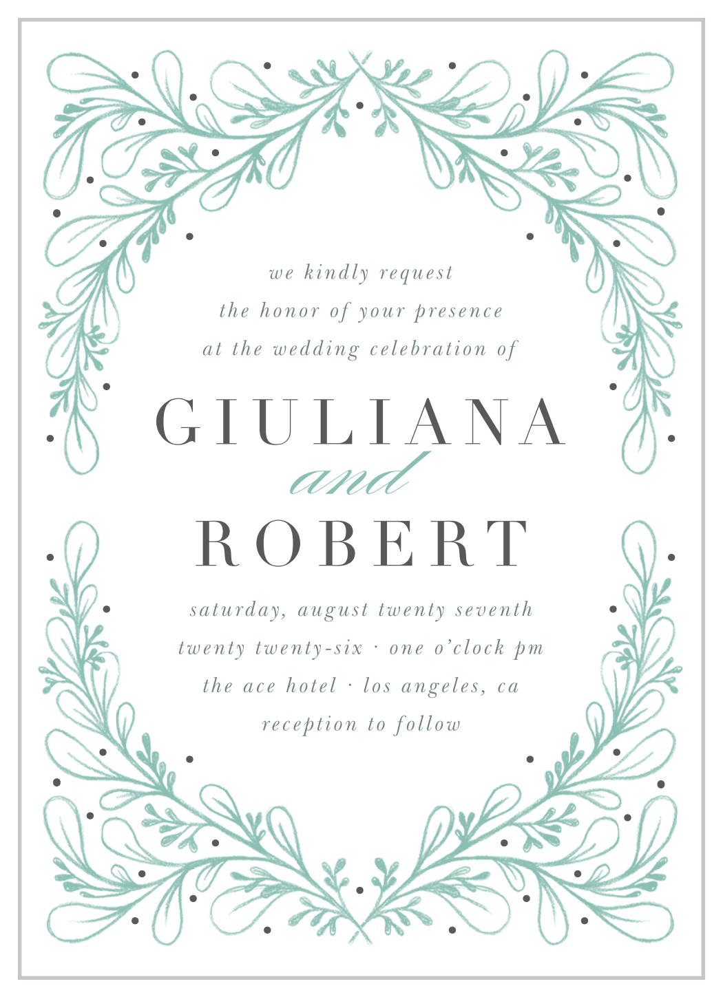 Fairytale Frame Wedding Invitations