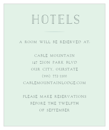 If you have a lot of guests coming to your wedding from out of town, our Cinderella Story Accommodation Cards are the perfect addition to your wedding invitation package. 