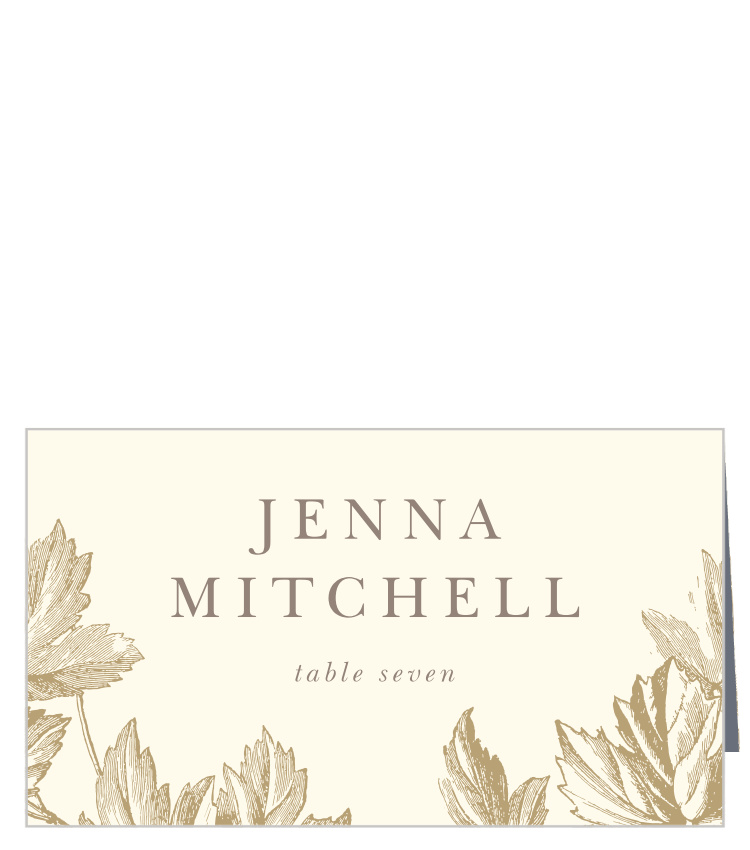 Vintage Autumn Place Cards