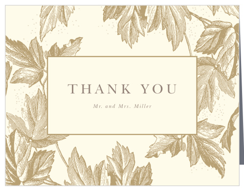 Our Vintage Autumn Wedding Thank You Cards have a vintage charm that will have your guests beaming with delight.