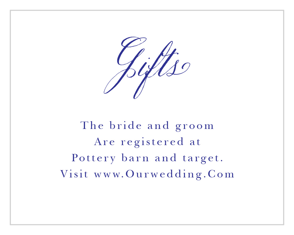Festive Florals Registry Cards