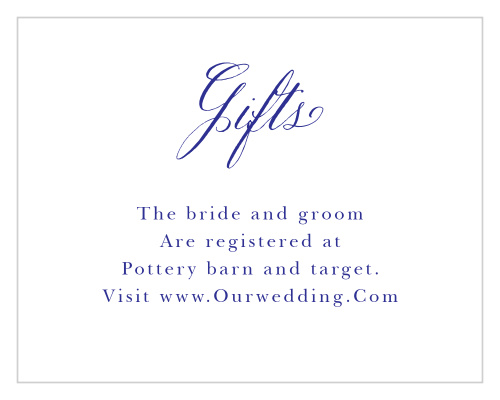 Festive Florals Registry Cards