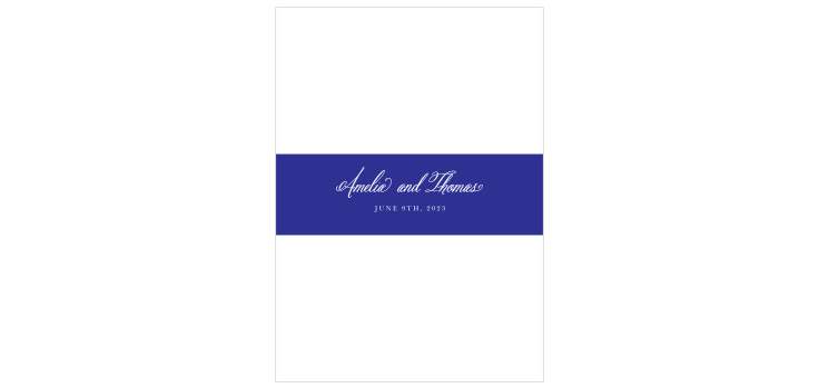 Festive Florals Wedding Belly Bands