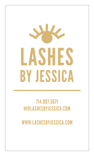 Whether you're an esthetician who specializes in eyelashes or makeup our Lovely Lashes Business Cards will be perfect for you!
