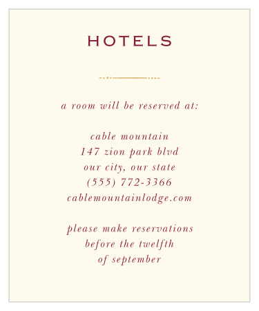 Our Royal Fairytale Accommodation Cards have everything you need to compliment your happily ever after wedding. 